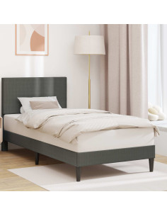Struttura del letto Grigio Scuro 80 x 200 cm Tessuto in Cords