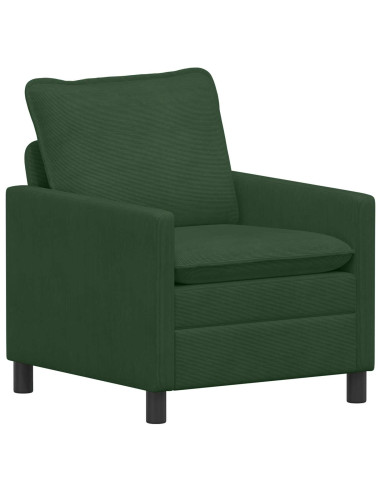 Set di divani 2 pcs Verde Giungla Tessuto