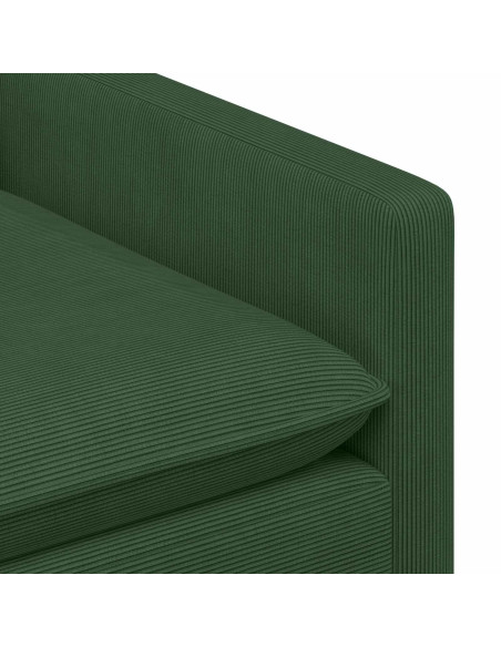 Set di divani 2 pcs Verde Giungla Tessuto