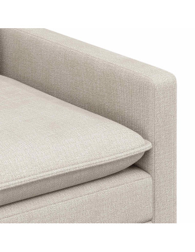 Set di divani 2 pcs Crema Poliestere