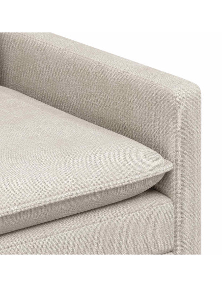 Set di divani 2 pcs Crema Poliestere
