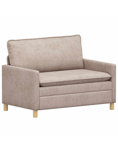 Set di divani 2 pcs Beige Poliestere
