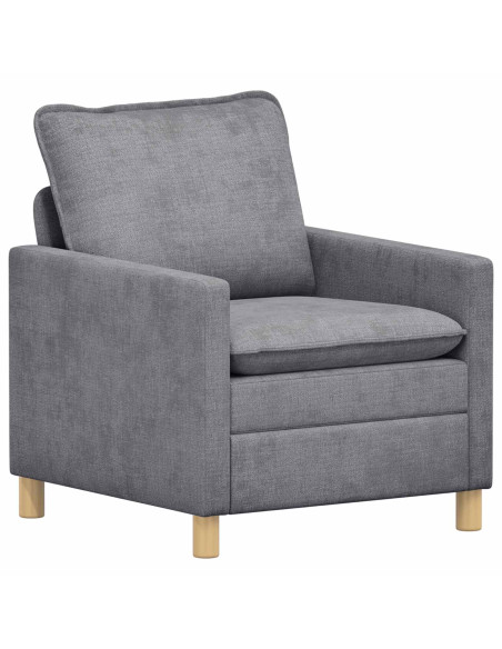 Set di divani 2 pcs Grigio Chiaro Poliestere