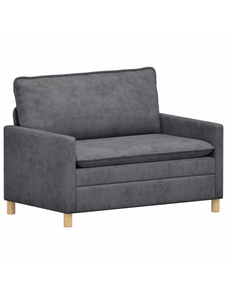 Set di divani 2 pcs Grigio Scuro Poliestere