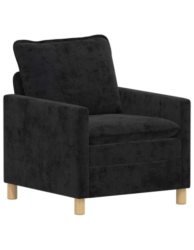 Set di divani 2 pcs Nero Poliestere