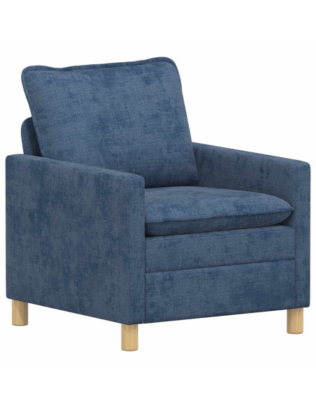 Set di divani 2 pcs Blu Poliestere