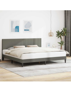 Struttura del letto Grigio Chiaro 180 x 200 cm Tessuto in Cords