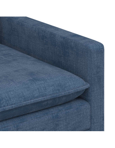 Set di divani 2 pcs Blu Poliestere