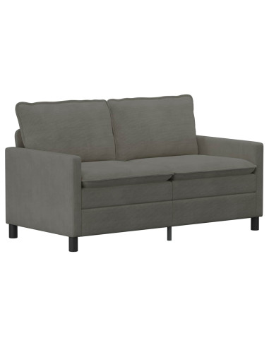 Set di divani 2 pcs Grigio Chiaro Tessuto