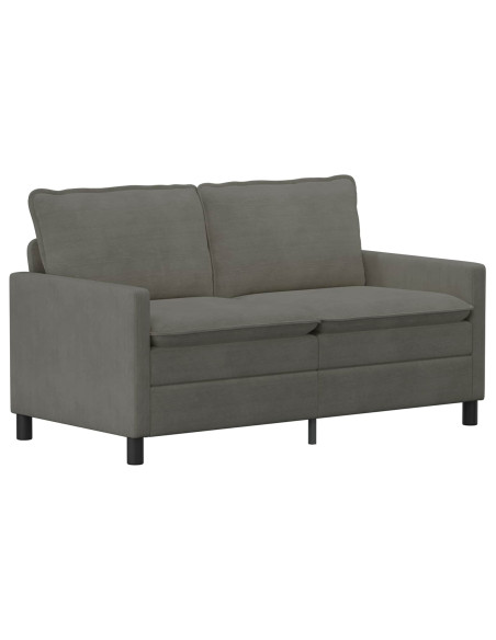 Set di divani 2 pcs Grigio Chiaro Tessuto