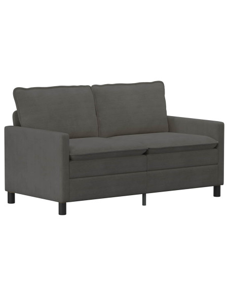 Set di divani 2 pcs Grigio Scuro Tessuto