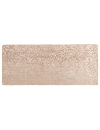 Runner Tappeto MARSA Beige 100 x 200 cm Poliestere e PVC