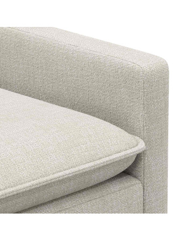 Set di divani 2 pcs Crema Poliestere