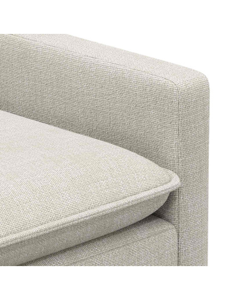Set di divani 2 pcs Crema Poliestere