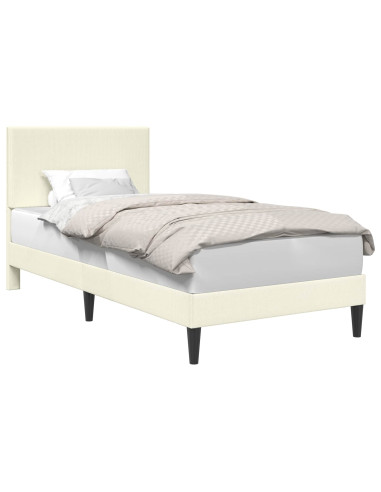 Struttura del letto Crema 80 x 200 cm Tessuto in Cords