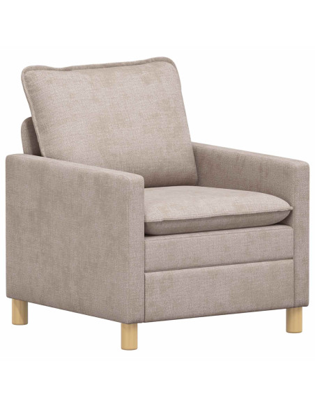 Set di divani 2 pcs Beige Poliestere