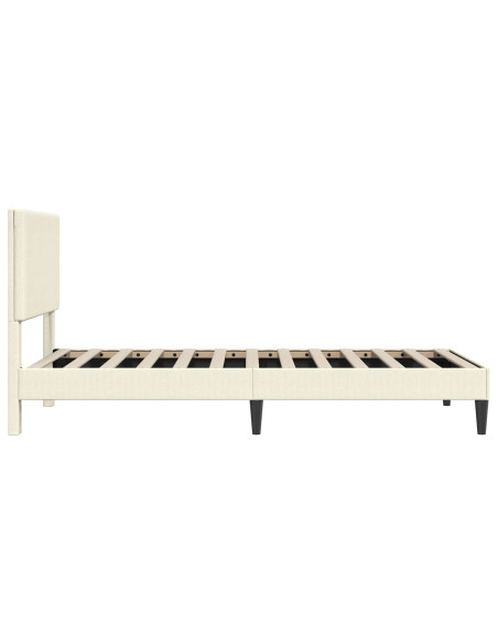 Struttura del letto Crema 80 x 200 cm Tessuto in Cords