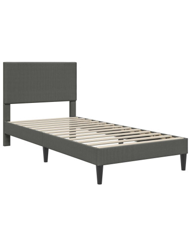 Struttura del letto Grigio Scuro 90 x 190 cm Tessuto in Cords