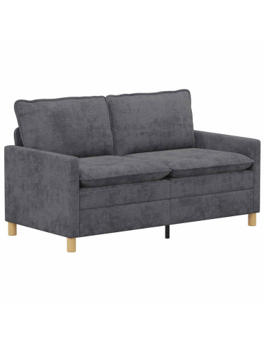 Set di divani 2 pcs Grigio Scuro Poliestere