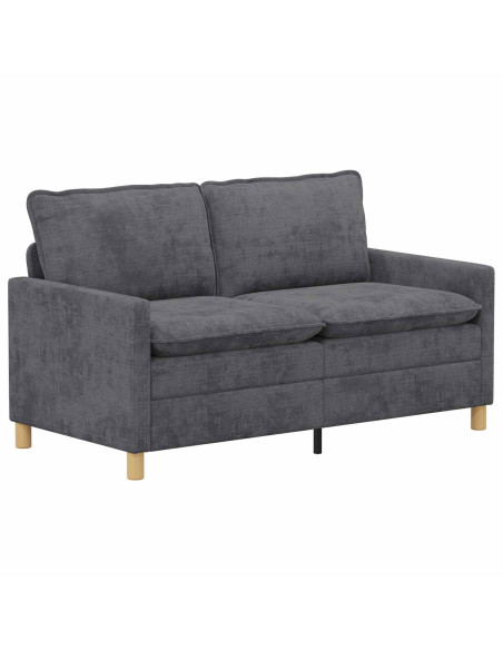Set di divani 2 pcs Grigio Scuro Poliestere