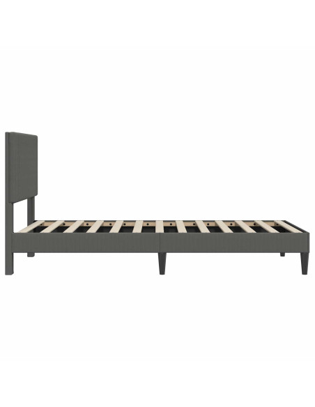 Struttura del letto Grigio Scuro 90 x 200 cm Tessuto in Cords