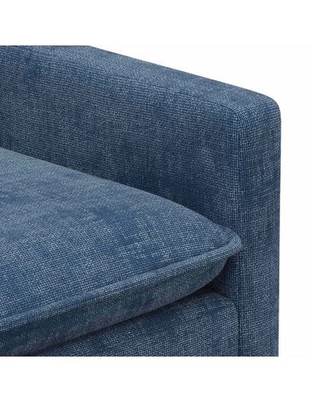 Set di divani 2 pcs Blu Poliestere