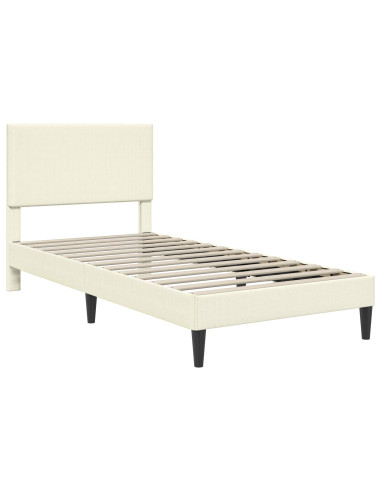 Struttura del letto Crema 100 x 200 cm Tessuto in Cords