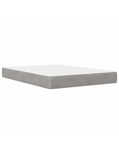 Struttura del letto Grigio Chiaro 120 x 200 cm Velluto