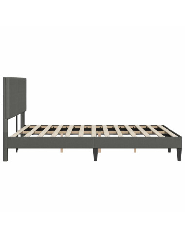 Struttura del letto Grigio Scuro 120 x 190 cm Tessuto in Cords