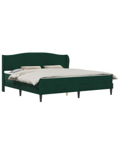 Struttura del letto Verde Scuro 180 x 200 cm Velluto 2