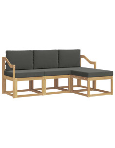 Set di divani da esterno 4 pcs 2