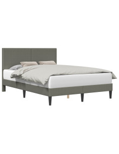 Struttura del letto Grigio Chiaro 120 x 200 cm Tessuto in Cords 2