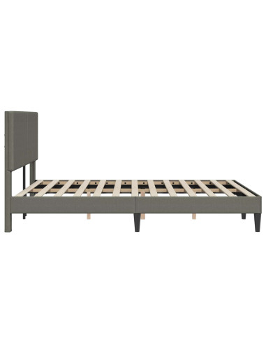 Struttura del letto Grigio Chiaro 120 x 200 cm Tessuto in Cords