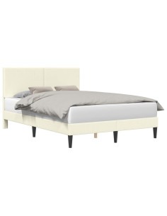 Struttura del letto Crema 120 x 200 cm Tessuto in Cords 2