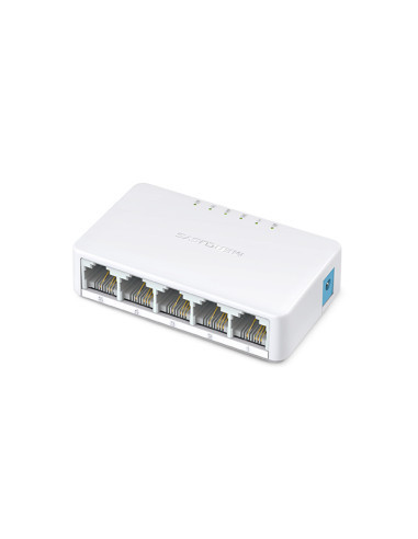 MERCUSYS SWITCH MS105 MINI 5 PORTE 10/100 PLASTICA