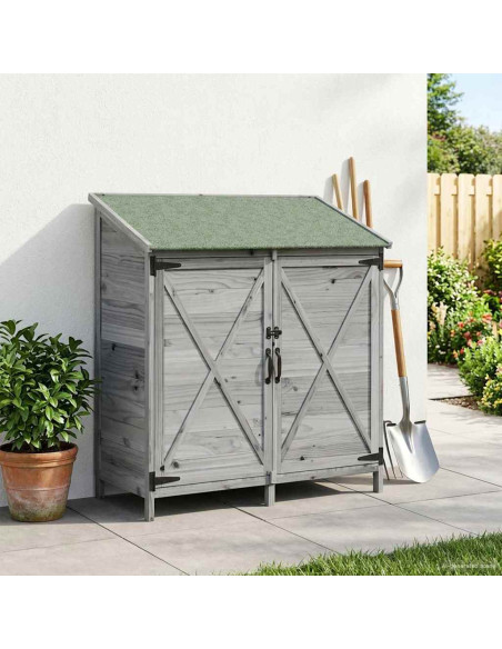Capanno da Giardino Grigio 106 x 56 x 113,5 cm