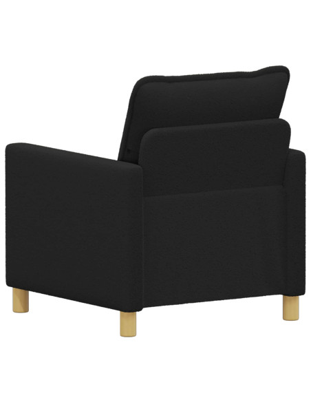 Divano Nero 76 x 81 x 87,5 cm Tessuto