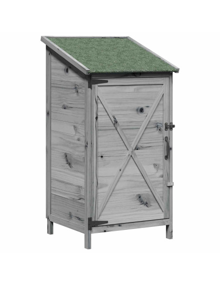 Capanno da Giardino Grigio 59,5 x 56 x 113,5 cm