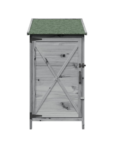 Capanno da Giardino Grigio 59,5 x 56 x 113,5 cm