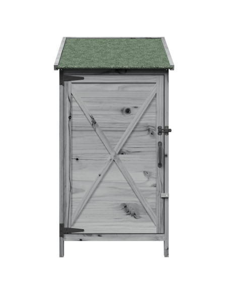 Capanno da Giardino Grigio 59,5 x 56 x 113,5 cm