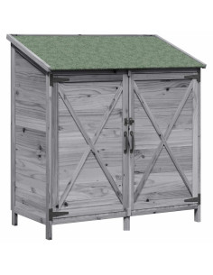 Capanno da Giardino Grigio 106 x 56 x 113,5 cm 2