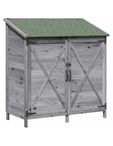 Capanno da Giardino Grigio 106 x 56 x 113,5 cm