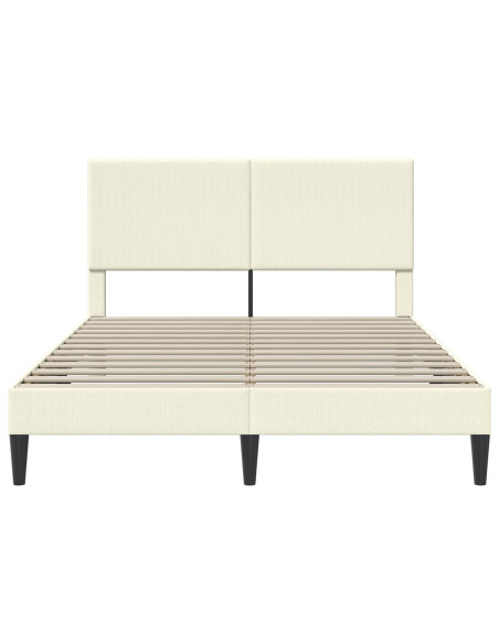 Struttura del letto Crema 140 x 200 cm Tessuto in Cords