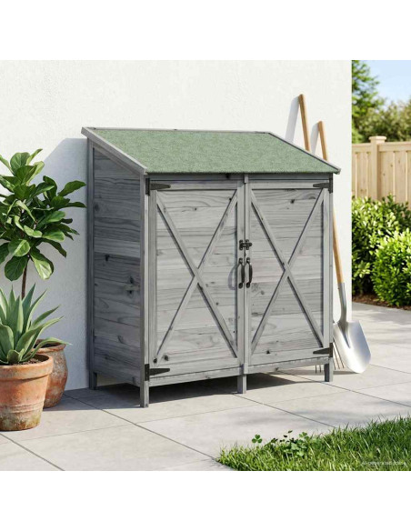 Capanno da Giardino Grigio 106 x 56 x 113,5 cm