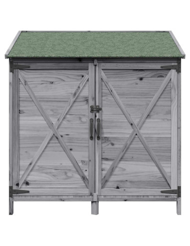 Capanno da Giardino Grigio 106 x 56 x 113,5 cm