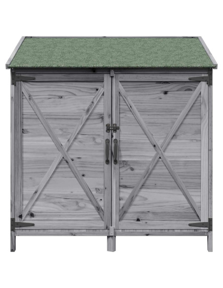 Capanno da Giardino Grigio 106 x 56 x 113,5 cm