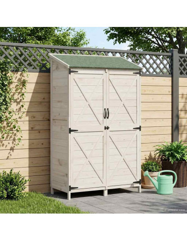 Capanno da Giardino Bianco 106 x 56 x 176,5 cm