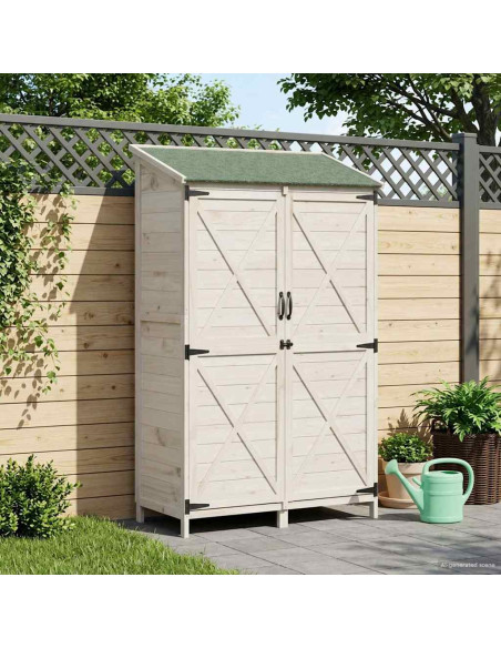 Capanno da Giardino Bianco 106 x 56 x 176,5 cm