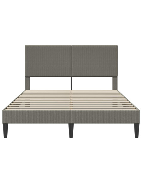 Struttura del letto Grigio Chiaro 160 x 200 cm Tessuto in Cords