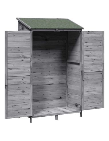 Capanno da Giardino Grigio 106 x 56 x 176,5 cm